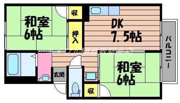 グリーンパレス片島の物件間取画像